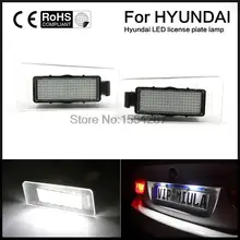 2 pcs Erro Gratuito white LED número Da Matrícula Luz fit Para Hyundai Elantra Coupe SIII I20 I30 Kia Forte CW Kombi