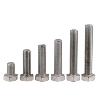 

1Pcs M12 DIN933 304 Stainless Steel Fine Thread External Hex Screw Thread Pitch 1.0/1.25/1.5mm