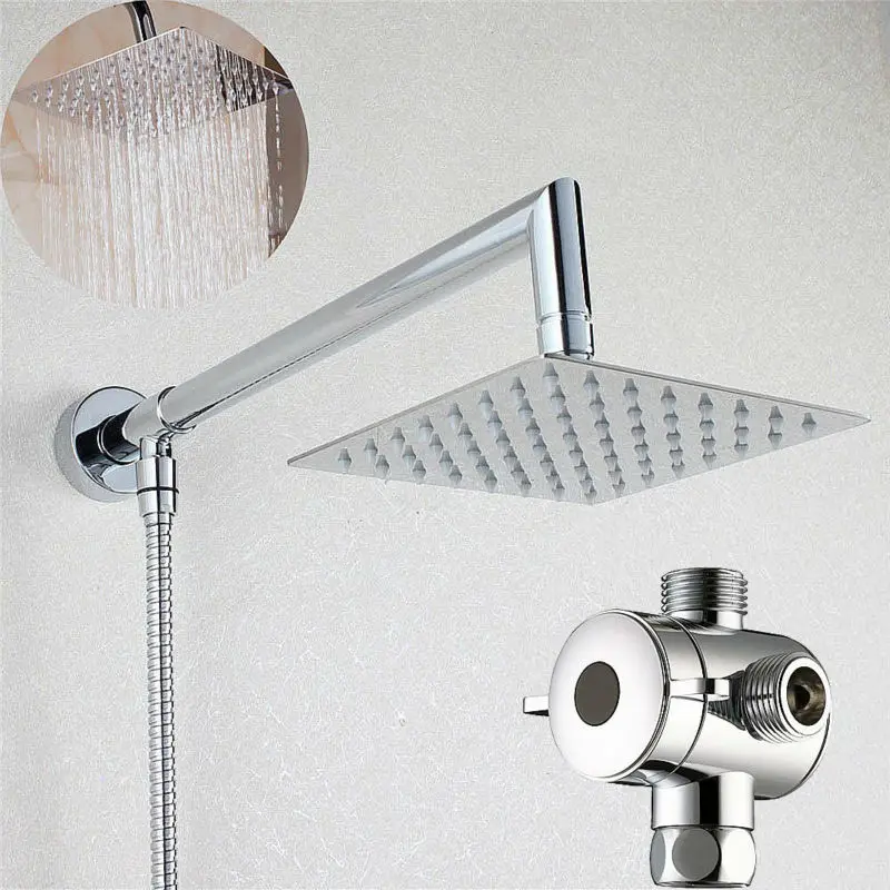 Buy 6" Square Rainfall Shower Head with Shower Arm