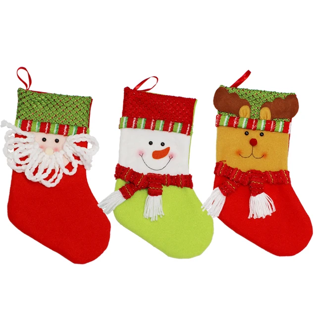 new year plaid christmas stockings socks santa claus candy gift bag xmas tree hanging ornament decoration - Funny Christmas Stockings new year plaid christmas stockings socks santa claus candy gift bag xmas tree hanging ornament decoration - Funny Christmas Stockings