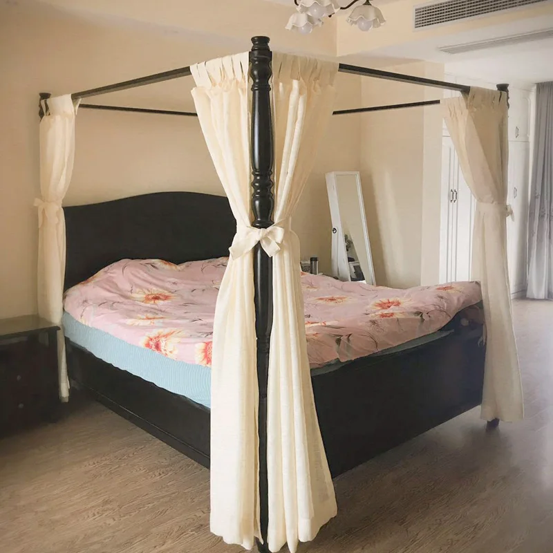 Cibinlik Modern Bed Canopy Netting Mosquito Net Bedding Decoration Thicken Quality Linen Fabric Custom Made Solid Roman Curtain Mosquito Net Aliexpress