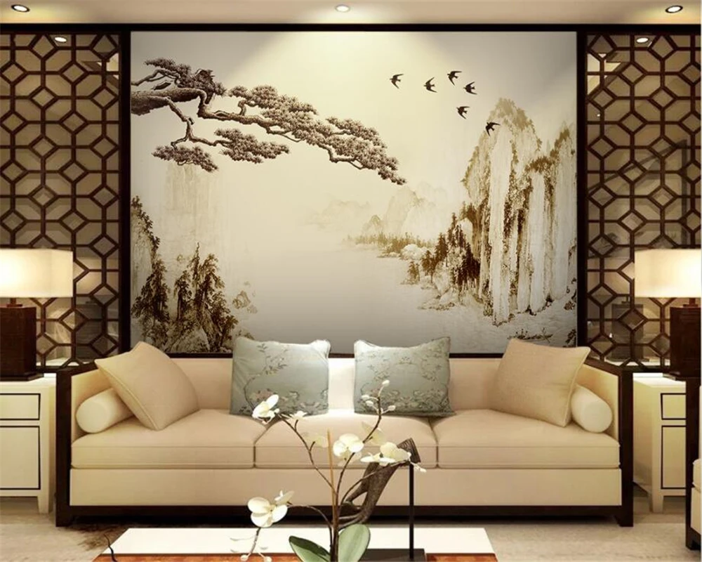 Toko Online Beibehang Kustom Wallpaper Lukisan Dinding Rumah