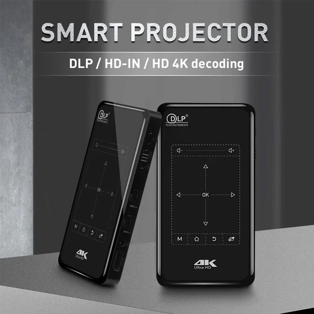Vivicine 4K мини-проектор, Android Bluetooth, аккумулятор 4000 мАч, поддержка Miracast Airplay портативный мобильный проектор видеопроектор Vivicine 4K мини-проектор, Android Bluetooth, аккумулятор 4000 мАч, поддержка Miracast Airplay портативный мобильный проектор видеопроектор