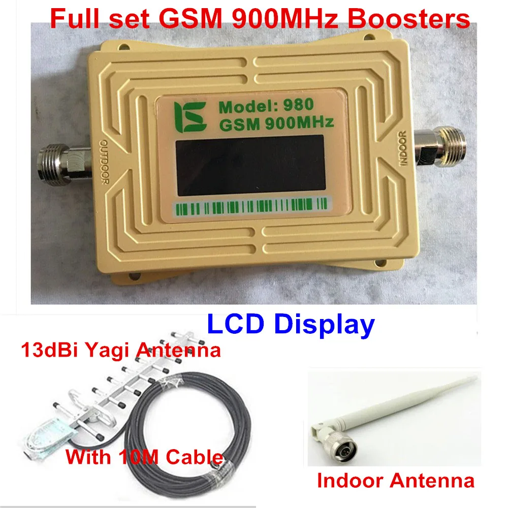 

13db yagi+LCD display! mobile phone GSM 980 900mhz signal boosters,gsm signal amplifier cellular phone GSM 900 signal repeater
