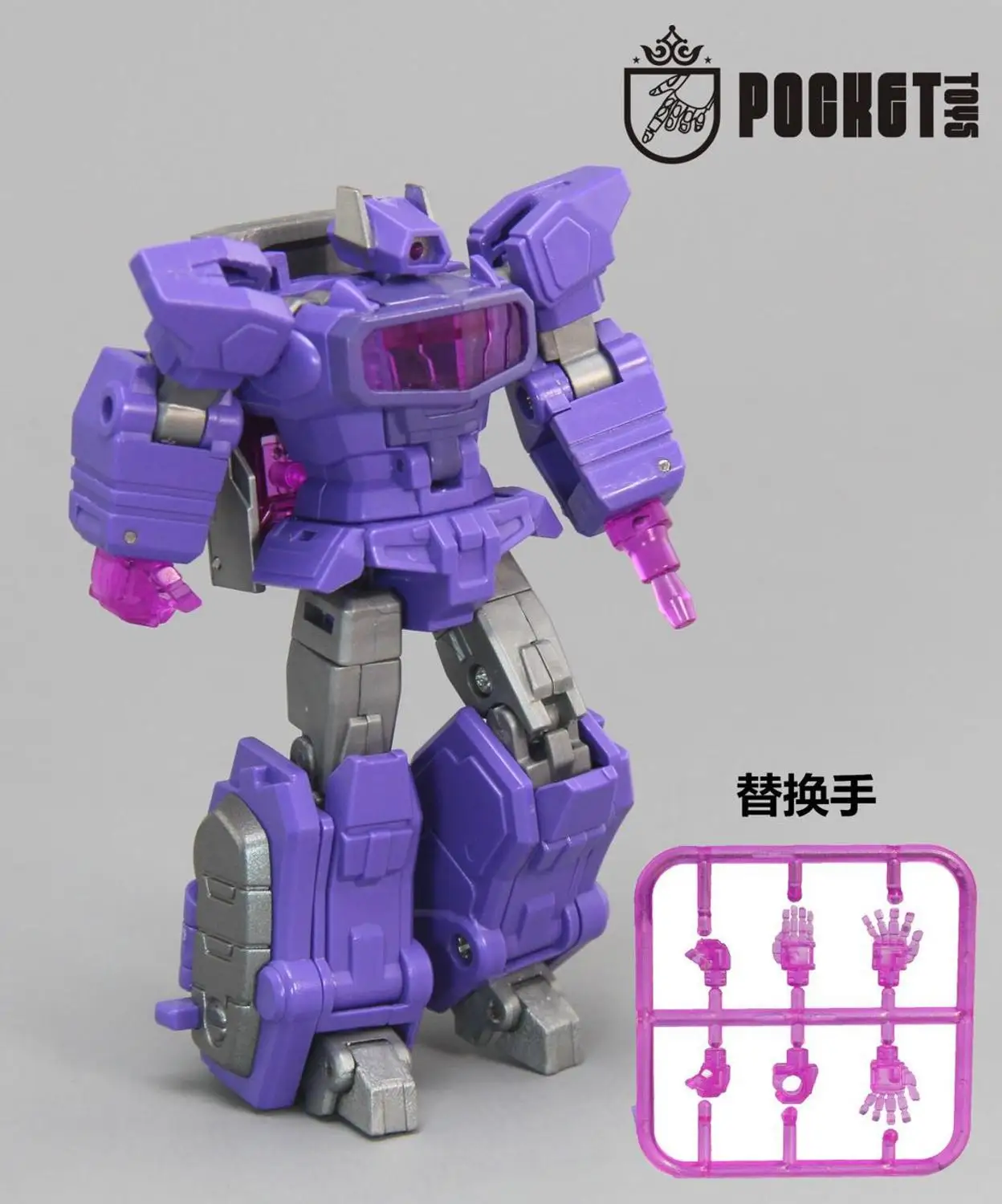 Without box Lensple PT трансформация Shockwave PT03 PT-03G1 Мини Pocket War KO DX9 фигурка робота игрушки для подарка - Цвет: Without box