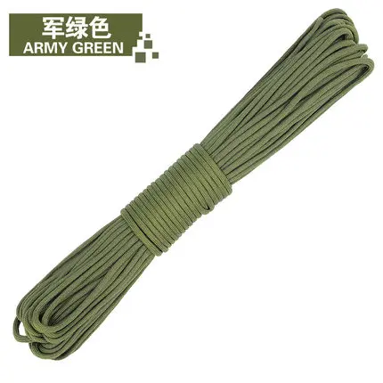 Парашютный шнур веревка 9 нитей Ninecore 100FT 31 м отражающий цвет альпинистское снаряжение для выживания кемпинга Paracord/ - Цвет: Army Green