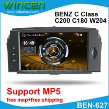 6.2″ Car DVD GPS Player for BENZ C Class C200 C180 W204 2008-2010 with MP5 Function Free Shipping+Free Card with Map!!!