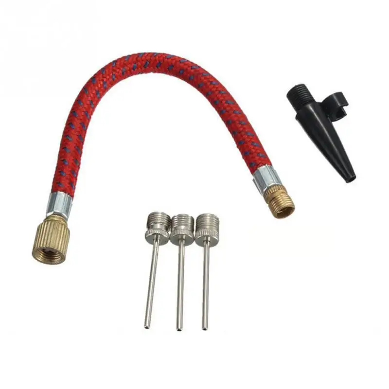 

Pump Adaptor Set Kit 5 Piece Needle Connectors For Sports Soccer Basketball Football Airbed Bicycle Tyre
