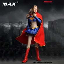 DIY COSPLAY 1/6 SET013B Female Clothes Set Supergirl Hero Suit Superwoman Series Accessories for 1:6 Suntan Action Figure Body