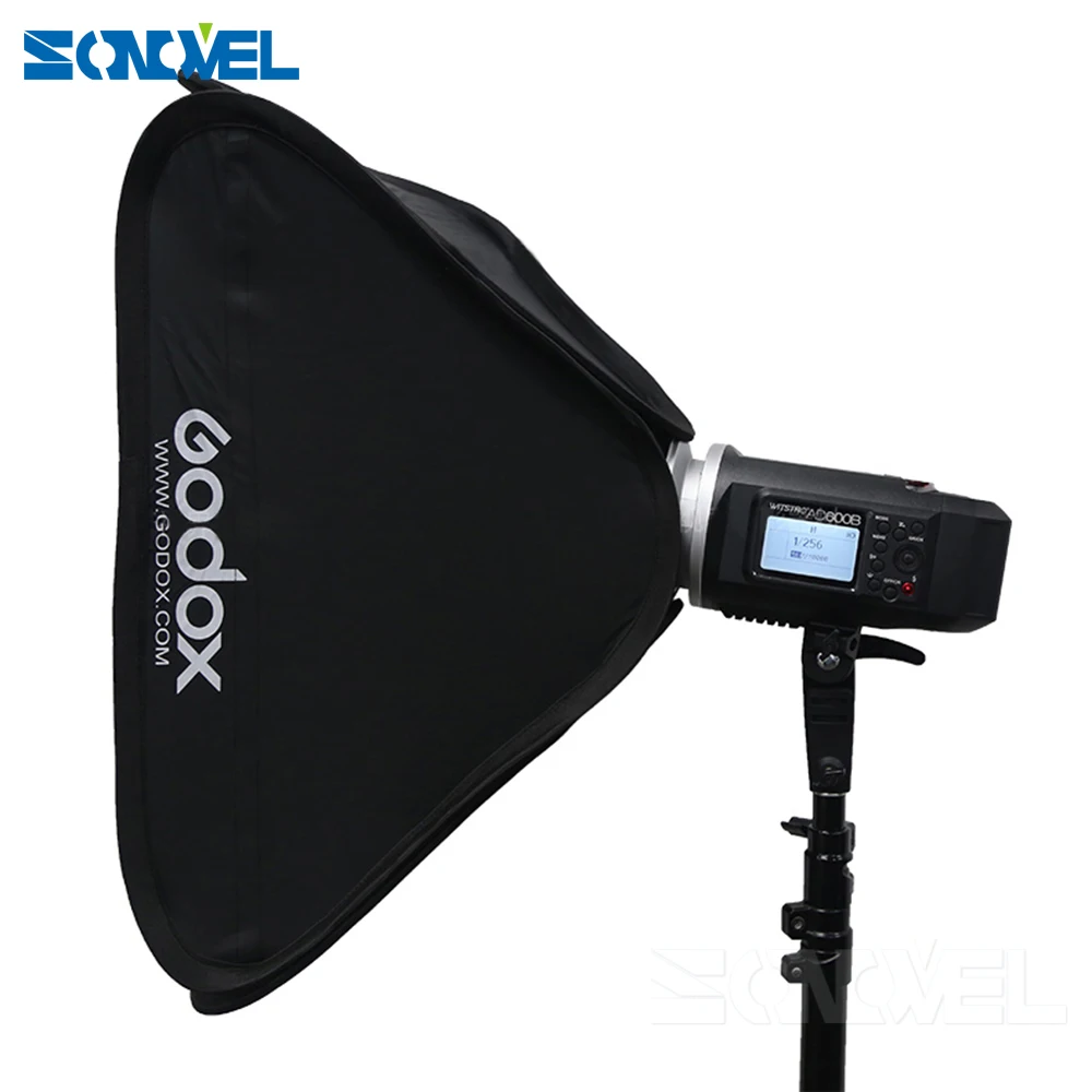 Складной софтбокс диффузор Godox 60x60 см 23 6x23 6 дюйма крепление Bowens для AD600B AD600BM|bowens