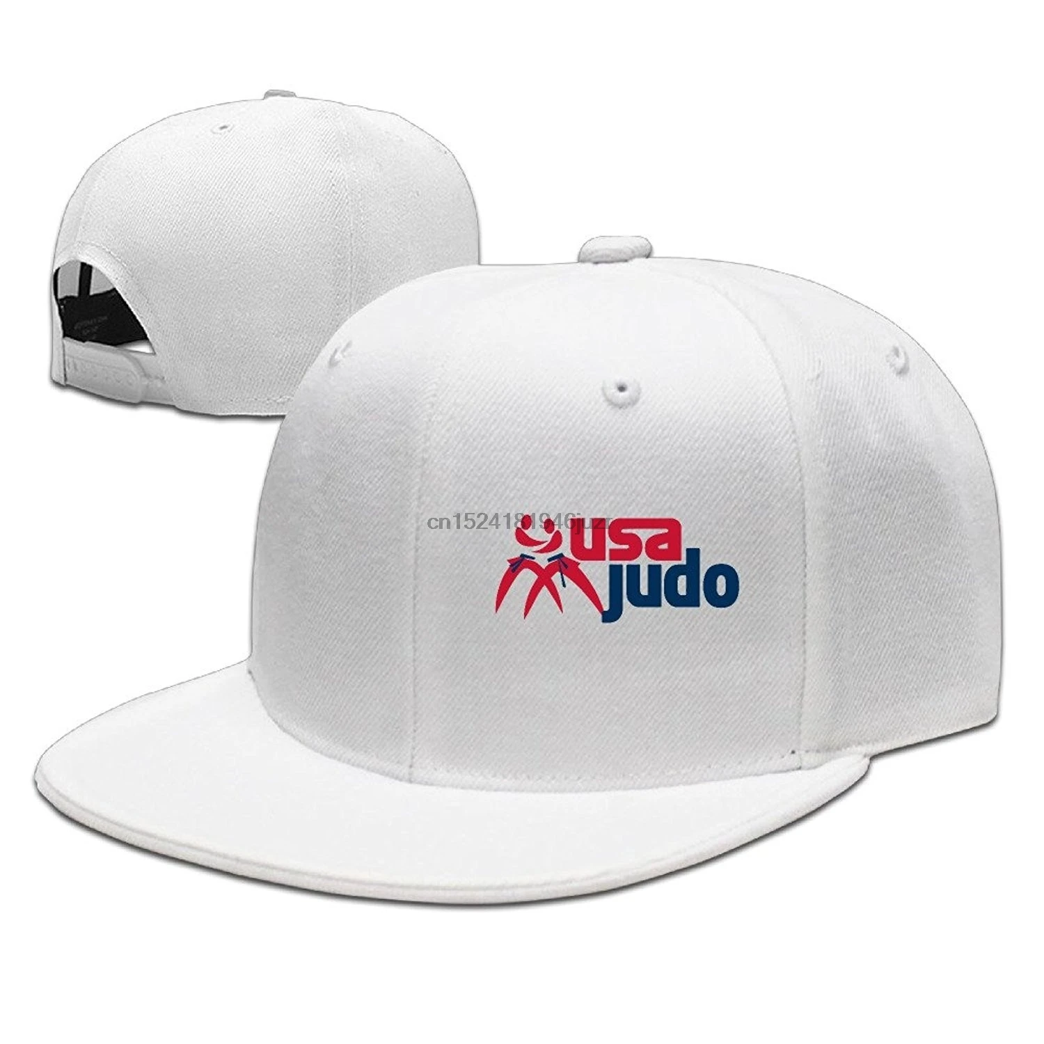 

HAPYO USA Judo Logo Adjustable Snapback Baseball Hats Flat Cap White