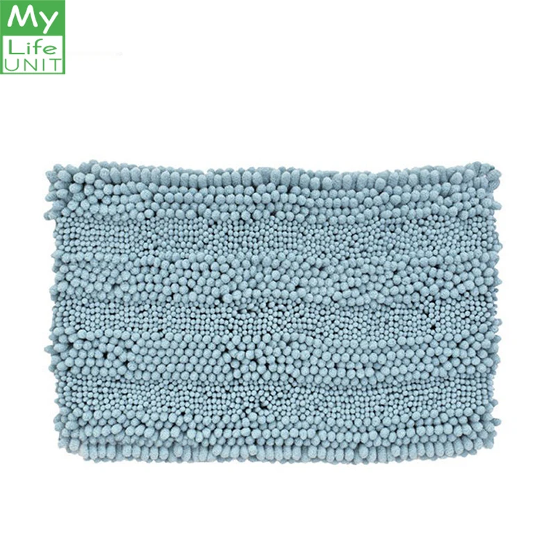 

MyLifeUNIT 40*60 cm Absorbent Microfiber Bath Mat Soft Chenille Bath Rug Shower Mat Non-skid bathroom carpet