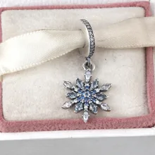 ZMZY Fit Pandora 925 Encantos de la Plata Esterlina Pavimenta CZ Bolas de Copo de nieve de La Vendimia para Las Mujeres Joyería