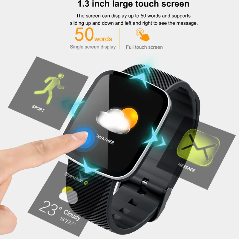 Bluetooth женские мужские Смарт часы Топ бренд калорийный монитор сердечного ритма