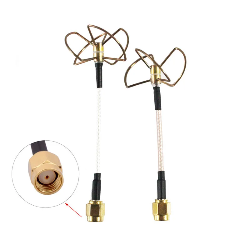 

5.8G antenna FPV Cross Racing Straight Shape Type inner Hole Cloverleaf Set For RC Helicopter High Quality