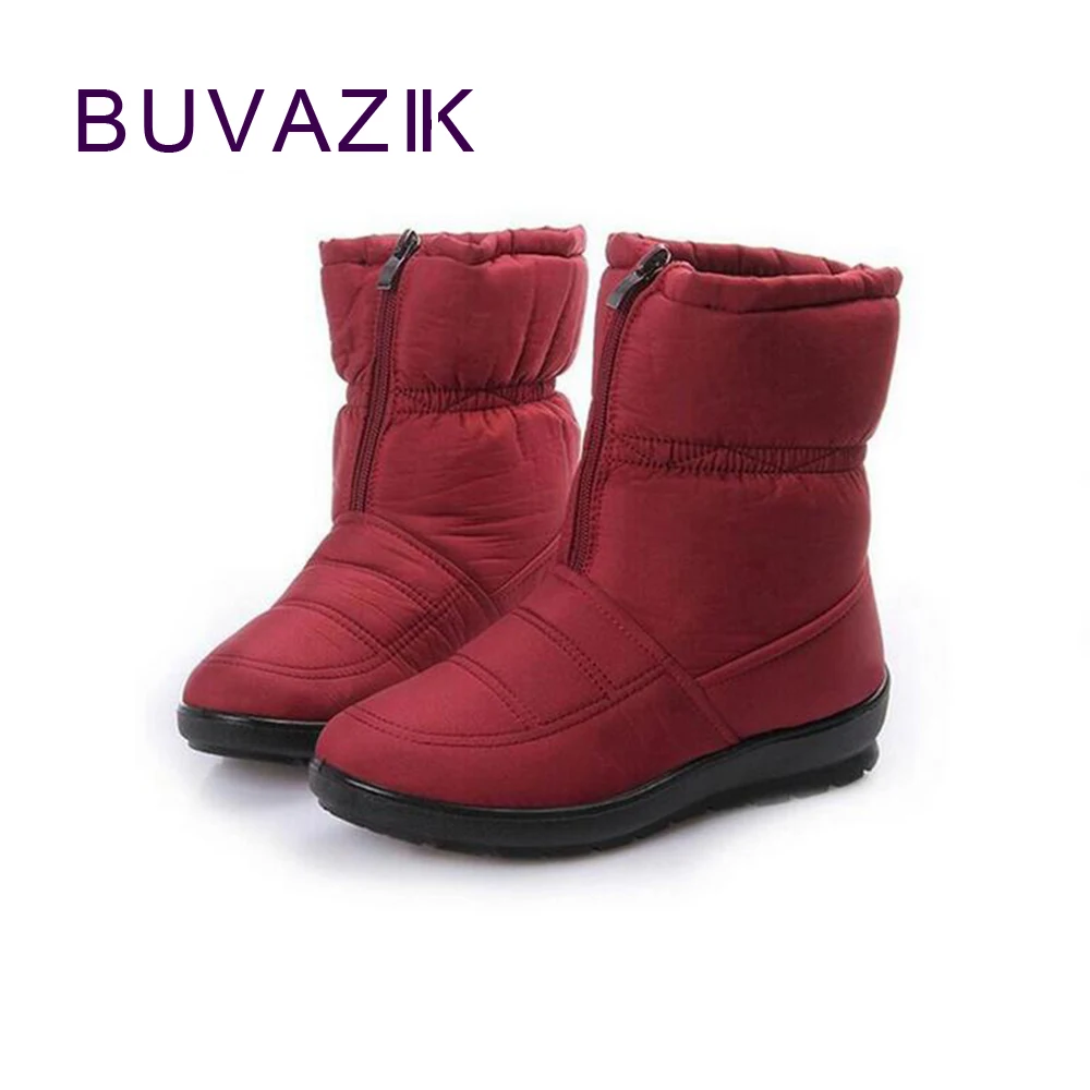 

new arrival snow boots women winter waterproof anti skid cotton boots big size 42 warm non-slip shoes for woman outside footwear