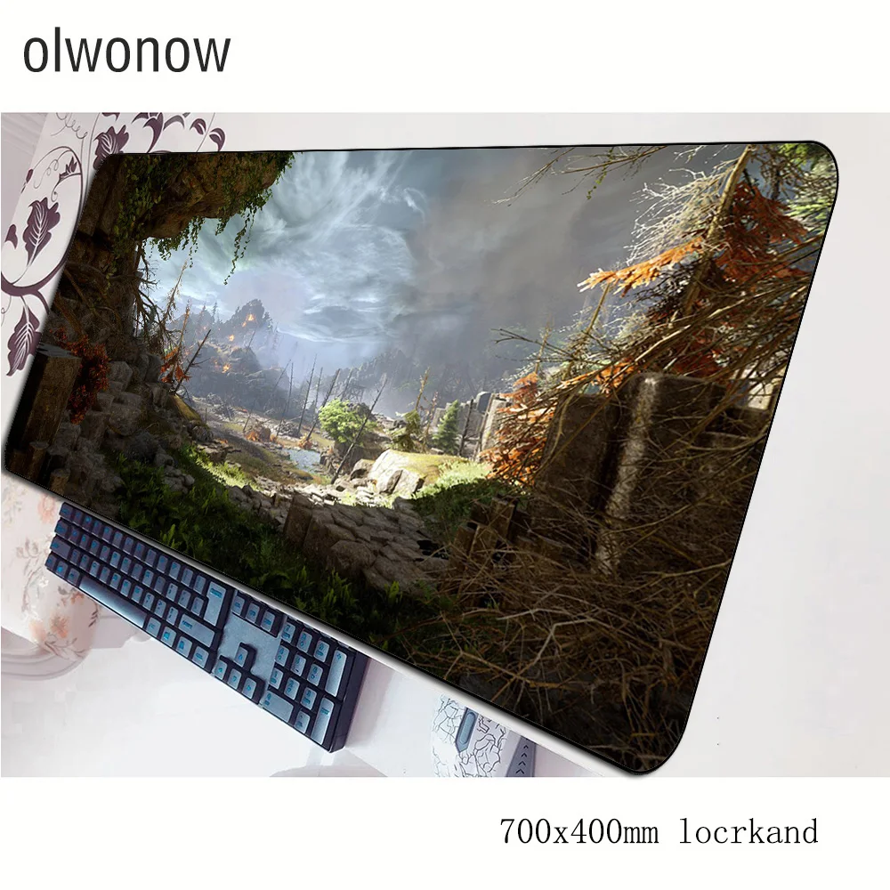 Коврик для мыши dragon age гелевый компьютерный коврик 70x40 см игровой большой подарок