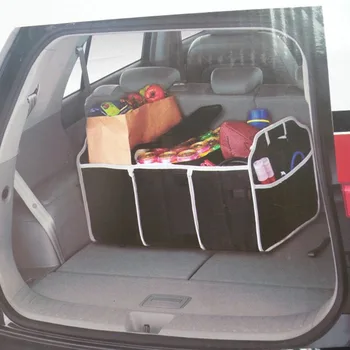 

Auto Accessories Car Organizer Trunk Collapsible Toys Food Storage Truck Cargo Container Bags Box Black Car Stowing Tidying New