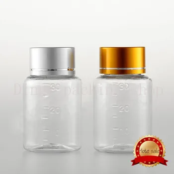 

30ml 50pcs/lot new pharmaceutical empty plastic pill bottle plastic medicine containers with cap& seal