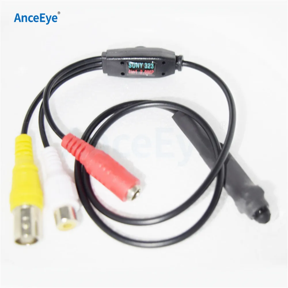 AnceEye 1080P IMX323 мини AHD камера AHD цветная камера с аудио, 2,0 Мега, sony 323, функция UTC, размер 11,5x34 мм 4 в 1
