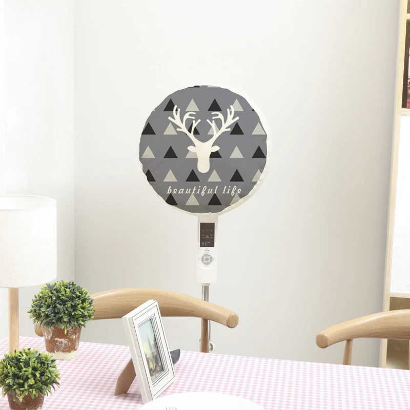 

Grey Elk All inclusive Round Elastic Cloth Fan Decorative Dust-proof Cover Multi-color to Choose