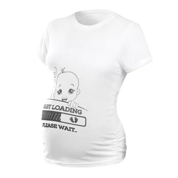 

Women Pregnancy Short Sleeve Tops Cartoon Nusring Baby Maternity Clothes ropa mujer Clothes For Pregnant Women breastfeeding E1