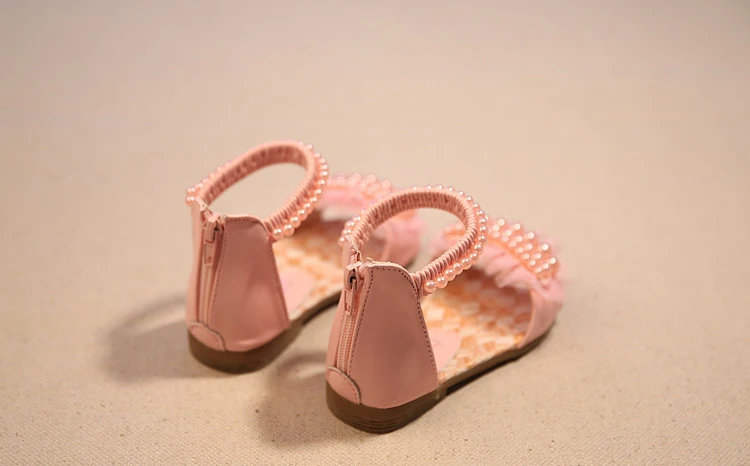 Детские Роскошная обувь детские сандалии лето мода для девочек кружевная обувь свадебные кроссовки жемчужина 2019 Новый детская обувь на