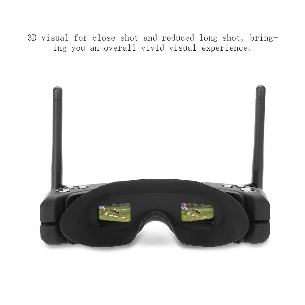 Skyzone SKY02S V+ 3D FPV очки/видео очки со встроенным 3D/2D режимом 40CH 5,8G разнесенная головка приемника/камера для дрона