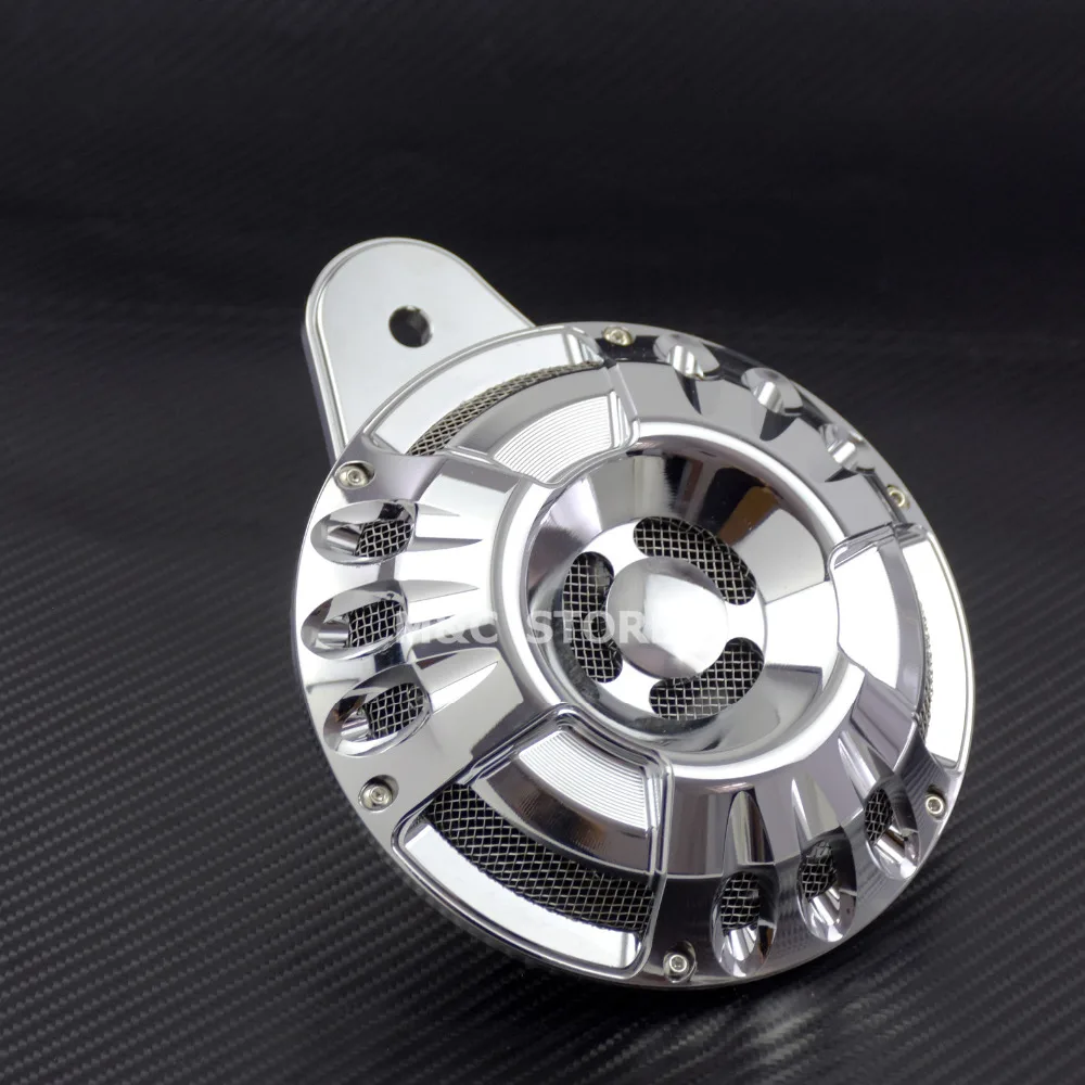 Motorcycle Chrome Black Horn Cover CNC Aluminum For Harley Touring FLT Big Twin Cam Sportster XL 07
