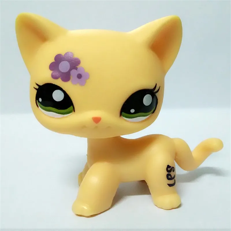 LPS Pet Shop Toys Rare Red Short Hair Cat Dog Collection Classic Animal Pet Dog Cat Action Modle Figures Toys Gifts For Kids