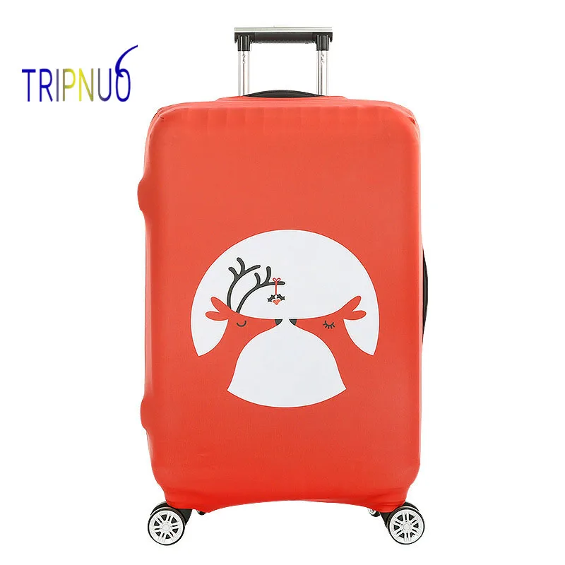 

TRIPNUO Elastic Deer Claus Luggage Cover for 19-32inch Trolley Thickest Suitcase Protect Dust Case Travel Accessories