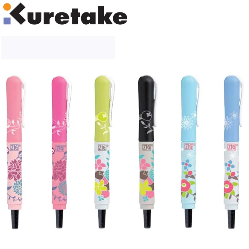 

ZIG Cocoiro Kuretake Brush Pen Limit Flower Paint Sign Pen Black Japan