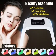 PDT 7 Colors LED Light Photodynamic Facial Skin Care Rejuvenation Photon Therapy Machine For Mothers Day pdt led light photodynamic facial skin care rejuvenation photon therapy machine for acne treatment wrinkle remover skin care