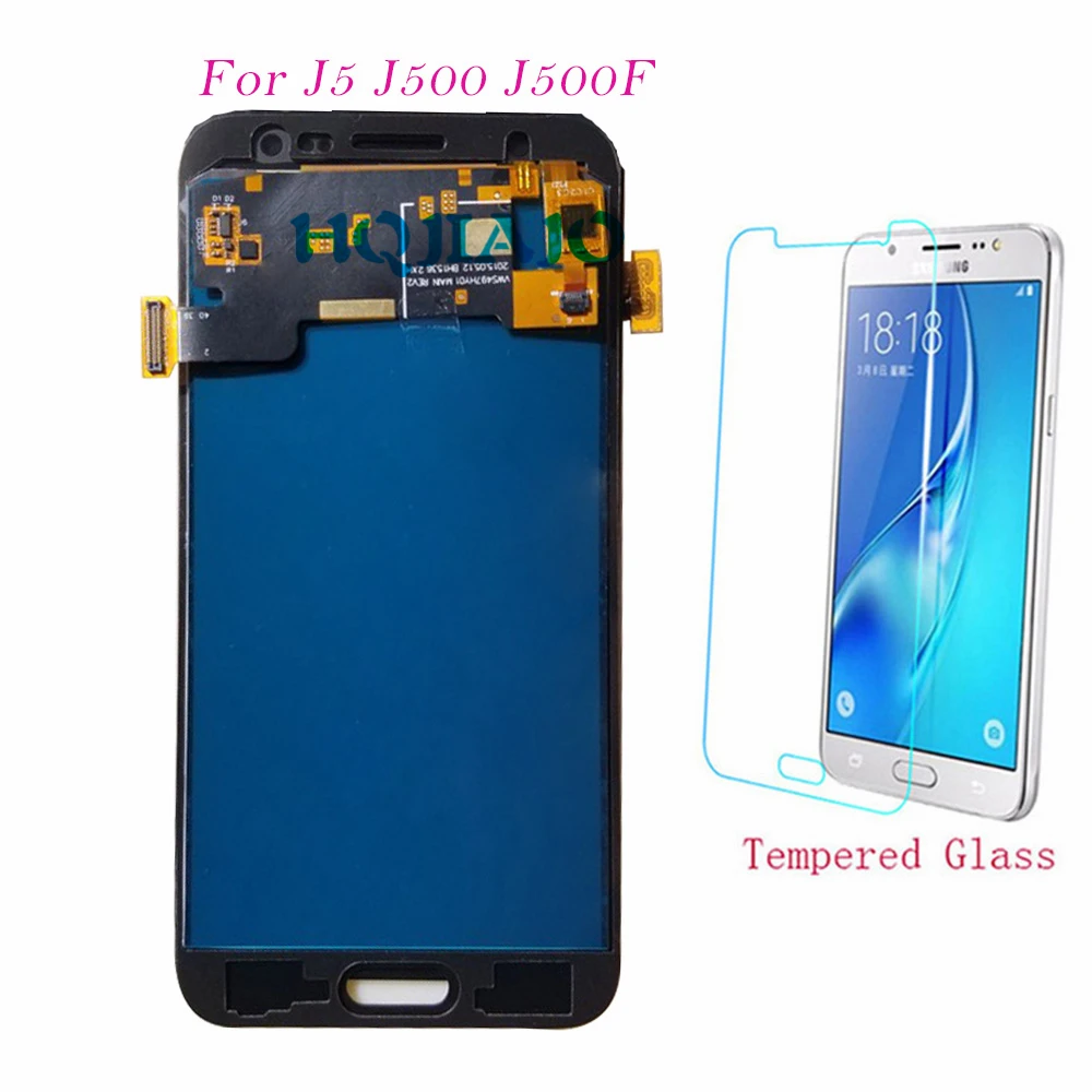 

Test LCD Screen For Samsung Galaxy J5 J500 J500F J500FN J500Y Touch Screen Digitizer LCD Display Adjust For Samsung J5 J500 LCD