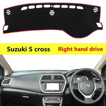 

TAIJS Polyester Fiber car dashboard cover for Suzuki S cross right hand drive Auto dashboard protective mat for Suzuki S cross