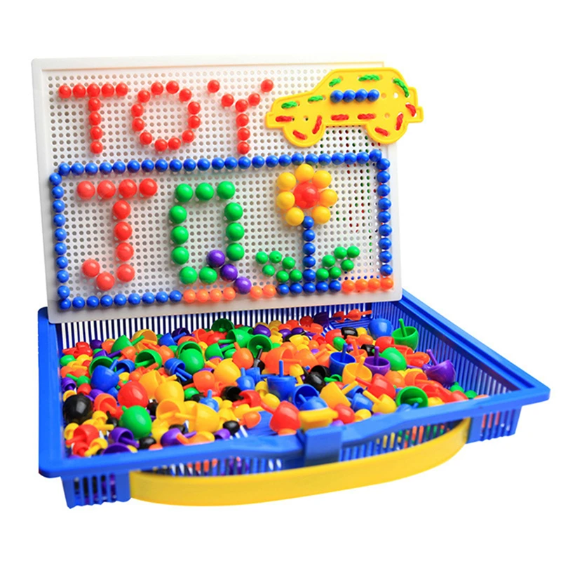 1 комплект Детские композитные интеллектуальные игрушки развивающий гриб набор для ногтей игрушки для детей Подарки DIY мозаика картина
