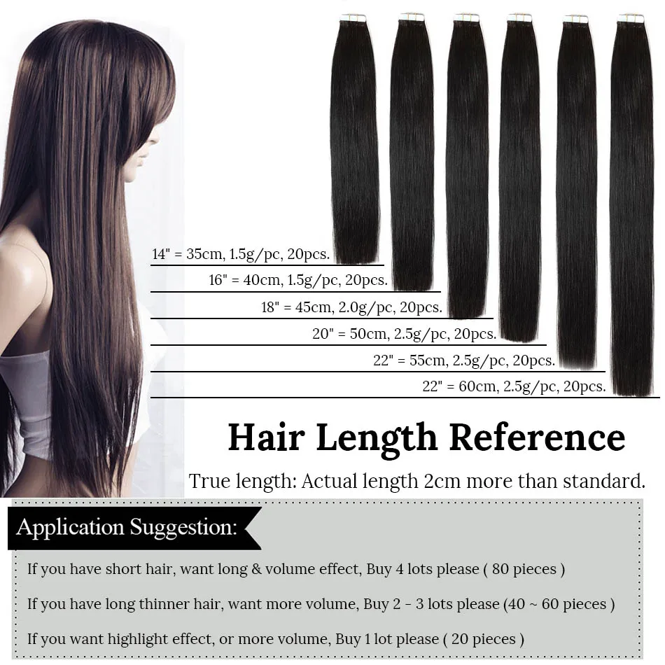  MRSHAIR 40pcs Tape In Human Hair Extensions 14