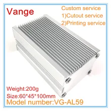 1 шт./лот дизайн теплоотвода электрические коробки 60*45*100 мм 6063-T5 алюминиевый корпус инструментальные Чехлы для распределительной коробки