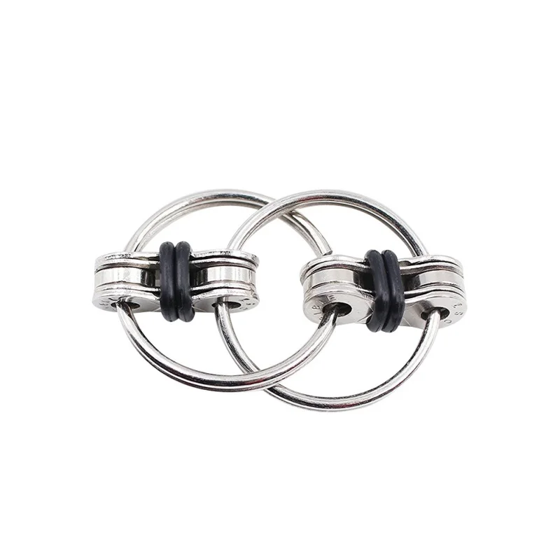 

New Key Ring Hand Spinner Tri-Spinner Reduce Stress EDC For Autism