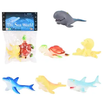 

LeadingStar 6Pcs Simulation Ocean Sea Animals Modeling Kids Puzzle Toys