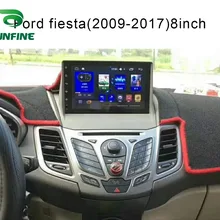 Восьмиядерный Android 8,1, 4 Гб ОЗУ, 64 Гб ПЗУ, автомобильный DVD, gps навигационный плеер, бездекорация, стерео, для Ford Fiesta 2012, радио