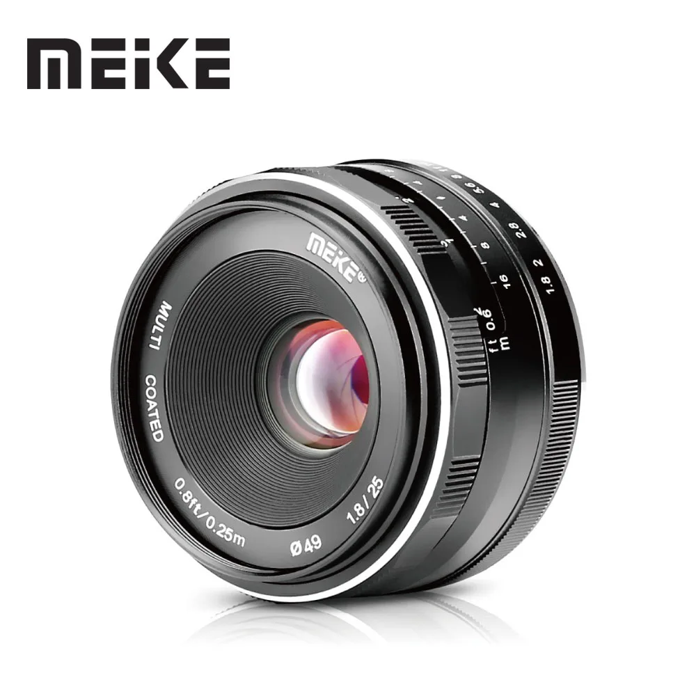 Meike 25 мм F1.8 APS-C широкоугольный ручной объектив для всех одиночных серий для Canon EF-M/для Nikon 1 камер M1 M2 M3 M5 M50 M100 V1 J5 Meike 25 мм F1.8 APS-C широкоугольный ручной объектив для всех одиночных серий для Canon EF-M/для Nikon 1 камер M1 M2 M3 M5 M50 M100 V1 J5