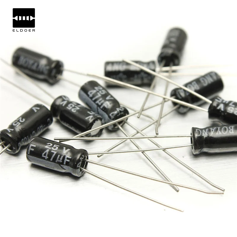 

Newest 200Pcs 15 Value Electrolytic Capacitor Assortment Kit Assorted Set (1uF~220uF)
