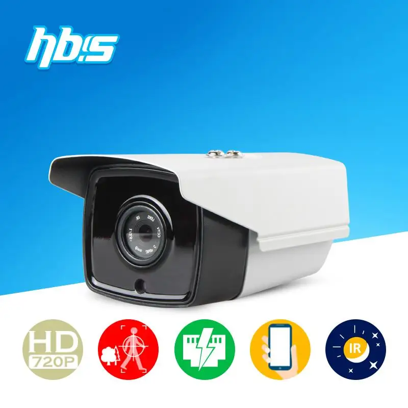 HBSS 1 0MP POE Camera IR night vision Onvif motion detection Power over Ethernet Onvif Dual