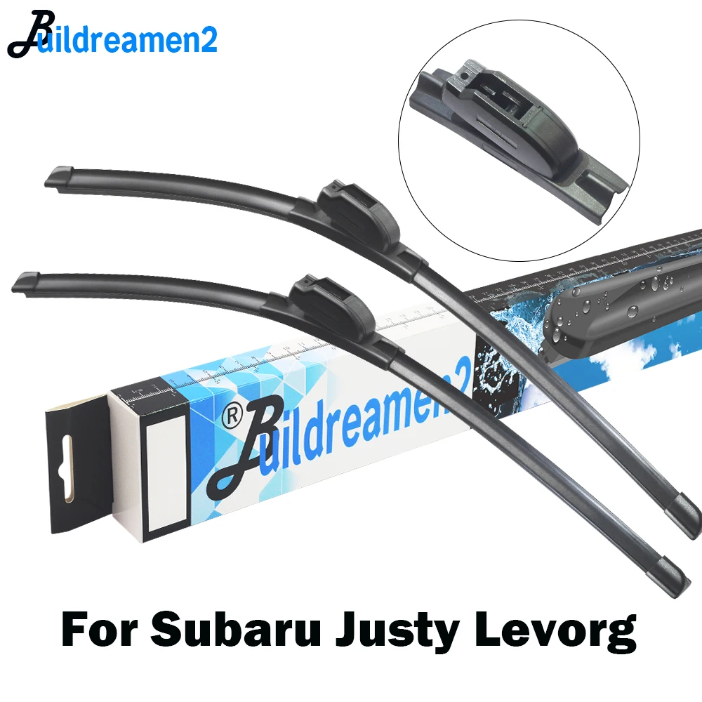 

Buildreamen2 Car Wiper Blade For Subaru Justy Levorg Auto Rubber Windshield Wiper Fit Hook Arms