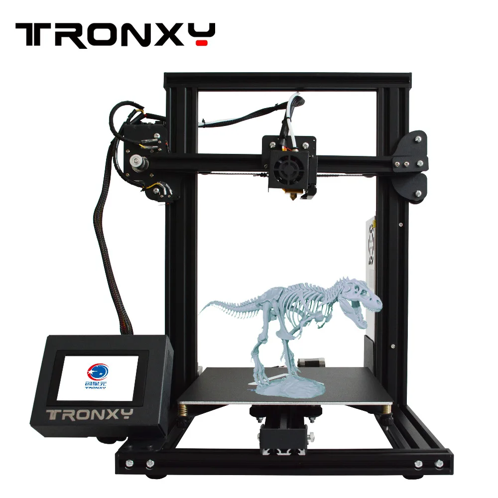 Tronxy 3d принтер XY-2 легко собрать высокая точность для DIY начинающих металлическая рама структура для печати 3D модель v-слот