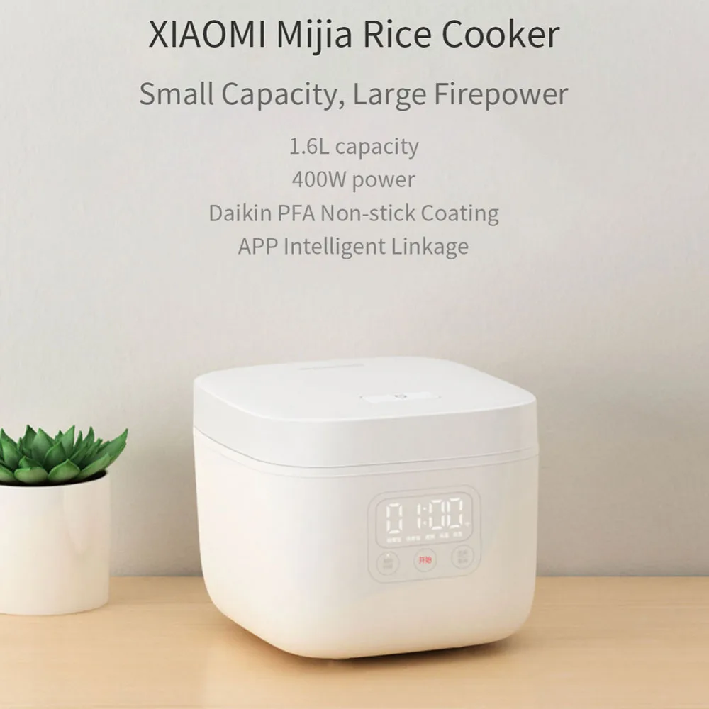 Xiaomi DFB201CM Non Stick Rice Cooker Mijia 1.6L 400W Electric Rice Cooker MiHome App Control Smart Cooking Machine (3)