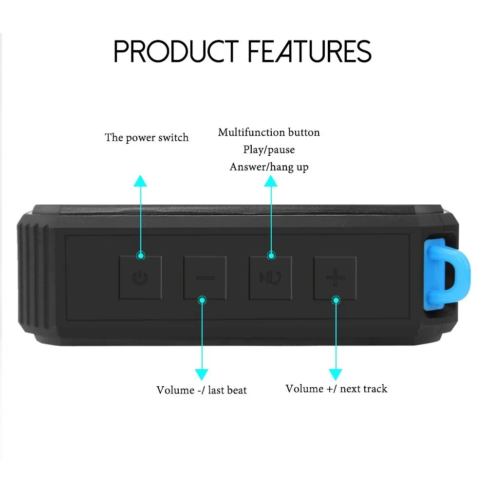 CHYI водонепроницаемый IP67 Bluetooth динамик открытый велосипедный портативный