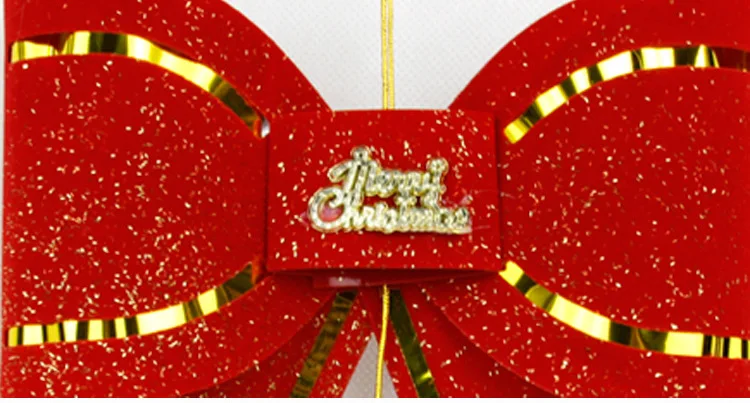 ANGRLY Merry бумага для украшения на Рождество Материал банты с колокол Рождественская елка украшения размерная галстук-бабочка, Рождество