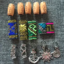 15 дредлок бусины Dread заколка для косы манжеты аксессуары для волос Шарм смешанный дизайн